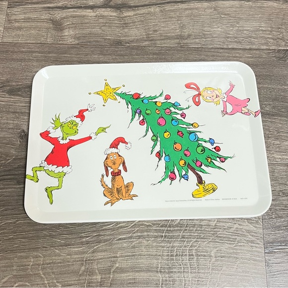 Dr. Seuss Holiday Nwt Dr Seuss Character Melamine Grinch Serving